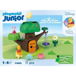 Playmobil Junior Disney: Winnie The Pooh Casa del Árbol Juguete Educativo para Niños Pequeños