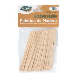 Set de 100 paletinas de madera Algon 110x1x5 mm (24 Unidades)