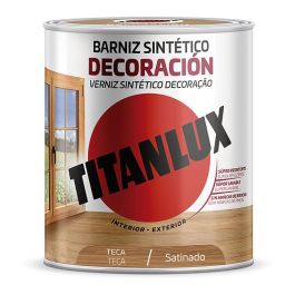 Titan Barniz sintético decoración teca satinado 750ml interior/exterior M11100934