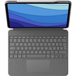 Logitech 920-010208 Combo Touch Teclado con Trackpad para Apple iPad 12.9" (5.ª Gen.) Gris Oxford