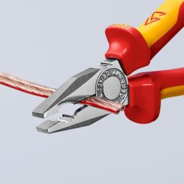 Knipex Alicates Universales 180x65x20 mm, Mangos Aislados, Cromado, Ref. 0306180s