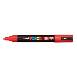 Posca PC-5M Rotulador de Pintura no Permanente Punta Cónica 1.8-2.5mm Rojo para Metal, Vidrio, Plástico, Tela Precio: 19.49999942. SKU: B16WSPLVJS