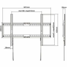 Stell Soporte TV Fijo SLIM Acero SHO 5210