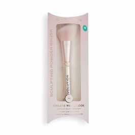 Revolution Make Up #R7 BLUFFING Brocha de Maquillaje para Base Líquida y Polvo, Fibras Suaves Antibacterianas Vegana 1 ud