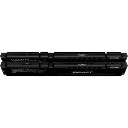 Kingston FURY Beast Black Kit 32GB (2x16GB) DDR5 5200MT/s CL36 DIMM para PC con On-Die ECC y AMD EXPO