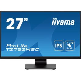 Iiyama Monitor Táctil 27" Full HD IPS, 1920x1080, PCAP 10P Touch, HDMI, DisplayPort, USB Hub 3.2, Altavoces (T2752MSC-B1)