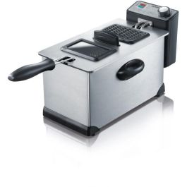 Severin FR2431 Freidora eléctrica semiprofesional 2000W, 3L Acero Inoxidable, Depósito Extraíble Lavavajillas, Termostato Ajustable Precio: 53.49999996. SKU: S7166752