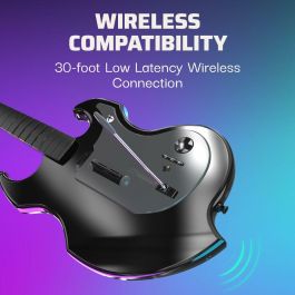 PDP PDP1717631038530 Riffmaster Guitarra Inalámbrica para Xbox Series X|S, Xbox One y PC - Negra