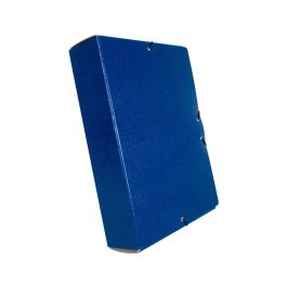 Carpeta Proyectos Liderpapel Folio Lomo 70 mm Carton Gofrado Azul