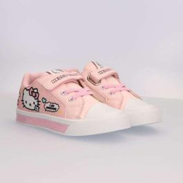Hello Kitty Zapatilla Loneta Suela Pvc Con Luces T029 - Modelos Surtidos