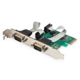 Digitus DS-30000-1 Tarjeta de Interfaz Serial Interna PCI Express 2.0 con 2 Puertos RS232 DB9 UART 16C950 para Módems, Impresoras Precio: 28.49999999. SKU: B1EQFLYRGD