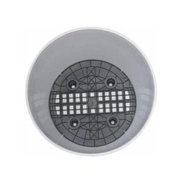 Riviera RIV3580796336066 Jardinera Redonda EVA NEW de Plástico Azul, Diámetro 36 cm
