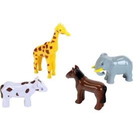 Klein 0071 Animales Magnéticos Puzzle de 4 Animales Grandes y Divertidos, 16 Piezas, A partir de 12 Meses