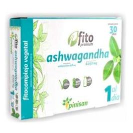 PINISAN Fito Premium Ashwagandha 6050 mg Fitocomplejo con 10% Withanólidos Apoyo Cognitivo y Adaptógeno 30 cápsulas Precio: 13.4999997. SKU: B1BNYF8JG2
