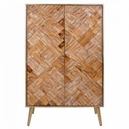 Armario Alexandra House Living Marrón Madera de Paulonia 42 x 125 x 76 cm