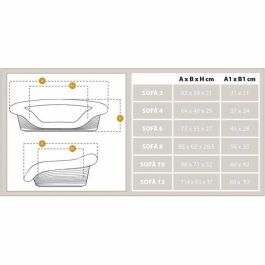 Ferplast FER1701701069138 Sofá Cama para Mascotas SOFÁ 6, Diseño Moderno, Cojín Estampado, Base Antideslizante Ferplast FER1701701069138 Sofá Cama para Mascotas SOFÁ 6, Diseño Moderno, Cojín Estampado, Base Antideslizante