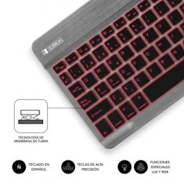 Teclado Bluetooth Subblim SUB-KBT-SMBL31 Gris Multicolor Qwerty Español QWERTY