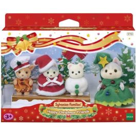 Muñeca - SYLVANIAN FAMILIES - La caja navideña - 4 figuras articuladas Muñeca - SYLVANIAN FAMILIES - La caja navideña - 4 figuras articuladas