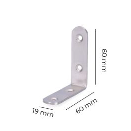 Angulo acero inox 60x19x60mm