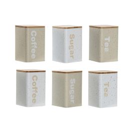 Bote Basicos DKD Home Decor Beige Gris 10 x 14.5 x 10 cm (6 Unidades) Precio: 31.89999956. SKU: B1FJFA4C2G