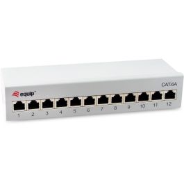 Equip Patchpanel 12x RJ45 Cat6A FTP 1HE Premium hellgrau Precio: 54.49999962. SKU: B193W68RHF