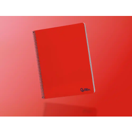 Liderpapel Cuaderno Espiral Smart A4 Tapa Blanda 80 Hojas 75gr Pauta 2.5mm con Margen Rojo