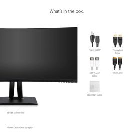 Viewsonic VP3881A pantalla para PC 96,5 cm (38") 3840 x 1600 Pixeles Quad HD+ LED Negro Viewsonic VP3881A pantalla para PC 96,5 cm (38") 3840 x 1600 Pixeles Quad HD+ LED Negro
