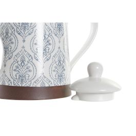 DKD Home Decor Tetera Árabe de Gres 1L Azul, Marrón y Blanco con Azulejos. Apta Microondas y Lavavajillas. 12.5x16.5x24 cm DKD Home Decor Tetera Árabe de Gres 1L Azul, Marrón y Blanco con Azulejos. Apta Microondas y Lavavajillas. 12.5x16.5x24 cm