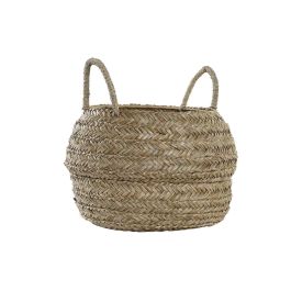 Cesta Decorativa DKD Home Decor Natural Hierba marina Boho 40 x 40 x 30 cm