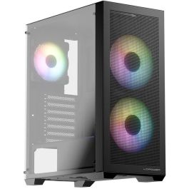 LC-Power LC-717B-ON Caja PC Gaming Midi Tower Blanca con Ventana Lateral y RGB ATX/microATX/Mini-ITX