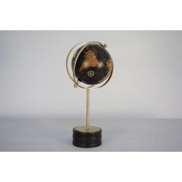 DKD Home Decor Globo Terráqueo Colonial Dorado Negro con Base de Metal y Mango, 20 x 52 x 24 cm Precio: 54.68999987. SKU: S3029304
