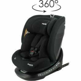 Nania NAN3760425910250 Silla de Coche Isofix PHoeNIX Grupo 0/1/2/3 I-Size Giratoria Reclinable Reductora Negra