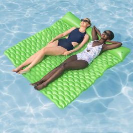 Bestway Colchoneta Hinchable Gigante Enrollable Verde 213x170 cm Playa y Piscina 44106