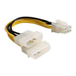 DeLOCK Adaptador de Alimentación PCIe 6 Pines para Tarjeta Gráfica, Convertidor de 2x Molex a 6 Pines, Cable de 0.15 m, Referencia 84733080 Precio: 8.4216. SKU: B1CLFLJAM7
