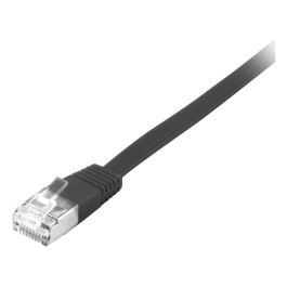 EQUIP 607697 Cable de Red Cat6A U/FTP Plano LSZH con 2xRJ45, 0.50m, Negro