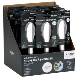 Cook Concept Juego de Cubiertos Take Away Acero Inoxidable para Llevar