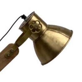 DKD Home Decor Lámpara de Pie Loft Marrón Dorado 25 x 140 x 85 cm