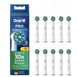 Oral-B Cabezales de Recambio CrossAction, Pack de 10 unidades, color blanco Precio: 51.49999943. SKU: B19NGCMWRD