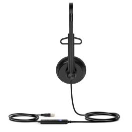 Yealink UH34 Lite Mono Teams Auriculares USB Profesionales con Cable, Ligeros, Optimizados para Voz, 20 Hz-20 kHz
