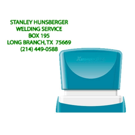 X'stamper Sello Quix Personalizable Color Verde, Medidas 24x49 mm, Q-12 Precio: 14.49999991. SKU: B1G2NRRMSQ