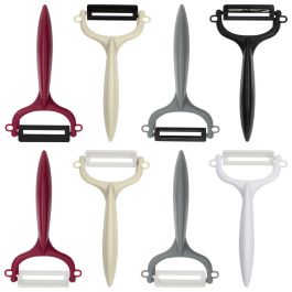 Cook Concept Pelador Cerámico Ligero y Manejable, Hoja Cerámica Anti-oxidación, Apto Lavavajillas, 14x8 cm