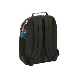 Safta Mochila Doble con Cantoneras Adaptable a Carro Graffiti 420x320x150 mm