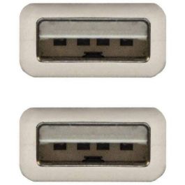 Cable USB 2.0 Nanocable 10.01.0303/ USB Macho - USB Macho/ 2m/ Beige Cable USB 2.0 Nanocable 10.01.0303/ USB Macho - USB Macho/ 2m/ Beige