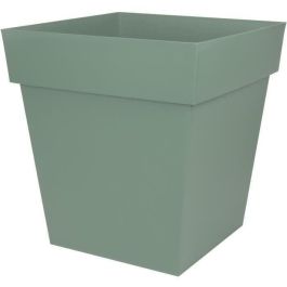 EDA PLASTIQUE Maceta cuadrada Toscana de 50 cm y 87 L, Verde laurel, Plástico inyectado anti-UV y anti-hielo, para exterior e interior Precio: 45.50000026. SKU: B15BW9V5RN