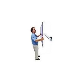 Ergotron Interactive TV Arm Soporte Pared TV 30"-55" hasta 18.2kg Aluminio