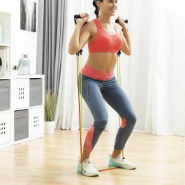 Pack Tabla de Flexiones Push-Up y Set de Bandas de Resistencia con Accesorios y Guía de Ejercicios InnovaGoods