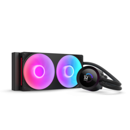NZXT RL-KR240-B2 Kraken 240 RGB V2, Enfriamiento Líquido AIO 240mm con Pantalla 1.54", Negro, Soporte Intel/AMD Precio: 200.98999998. SKU: B165MJCLXJ