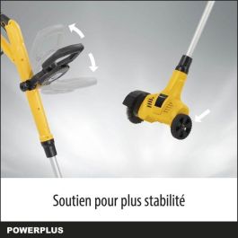 PowerPlus POWXG6650 ELECTROLELA DE PALABRA TELESCÁPICO - Extractor de malezas, 400 W, con cepillo de nylon y acero