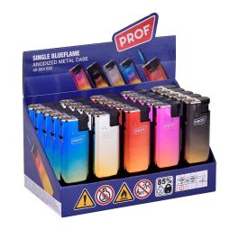 Encendedor electrónico anodized metal case colores surtidos euro/u