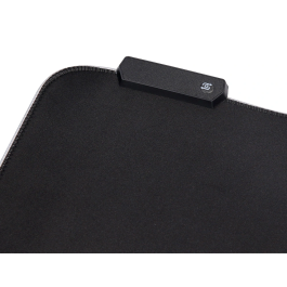 Q-connect Alfombrilla Ratón Gaming Iluminación LED RGB USB Negro 350x250x3 mm
